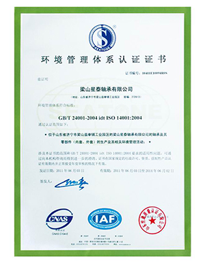 Environmental management system certification